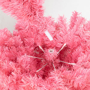 6ft 1600 Branches PVC Christmas Tree Pink