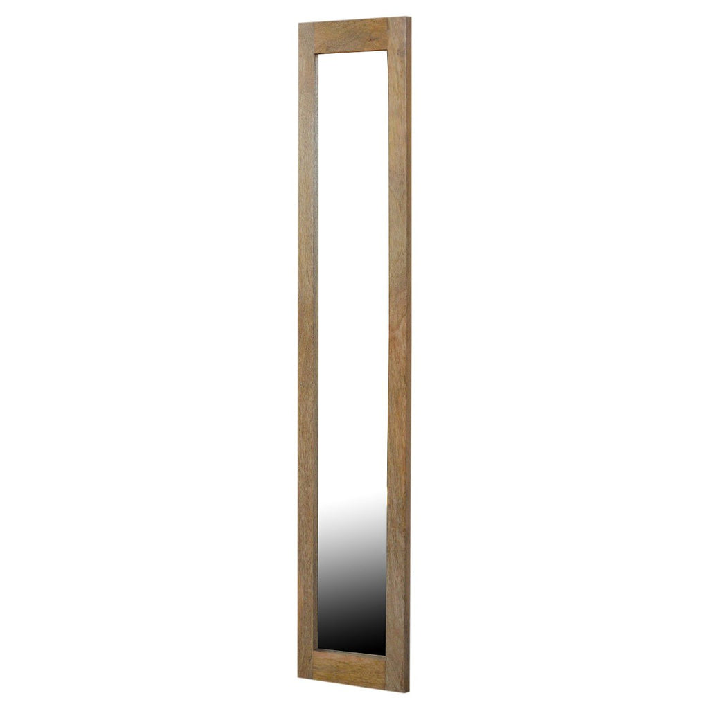 Rectangular Wooden Frame with Mirror