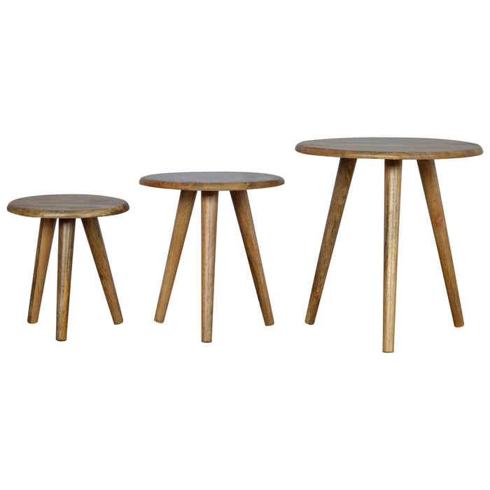 Oak-ish Nordic Nesting Stools