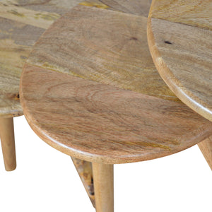 Oak-ish Nordic Nesting Stools