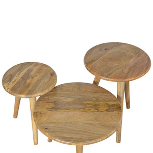 Oak-ish Nordic Nesting Stools