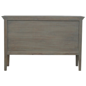 Grey Wash Buffet with 5 Shutter Front Drawers