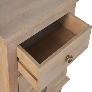 3 Drawer Mango Wood Bedside Table