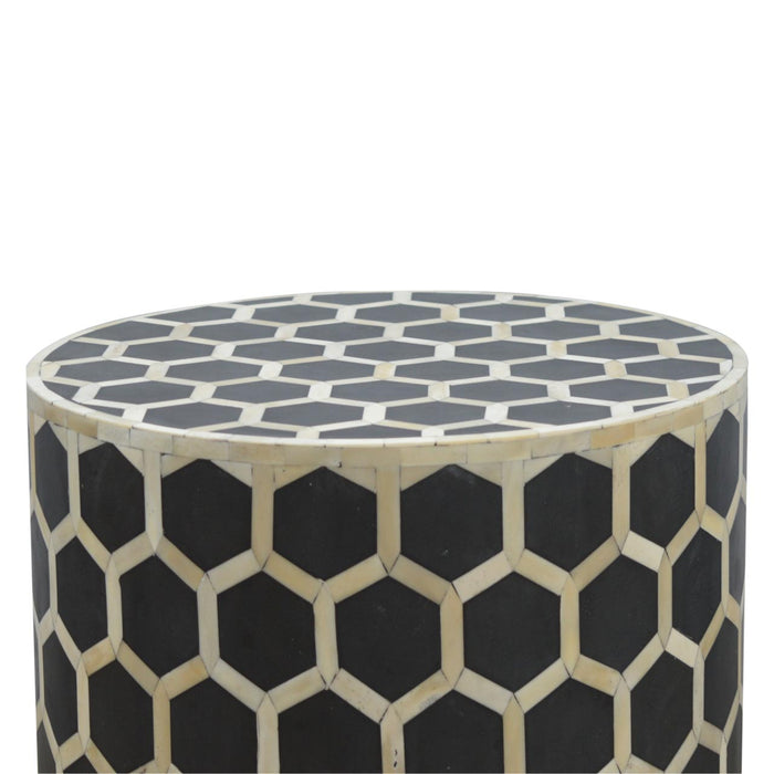 Bone Inlay Occasional Stool