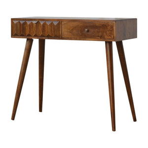 Chestnut Prism Console Table