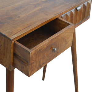 Chestnut Prism Console Table