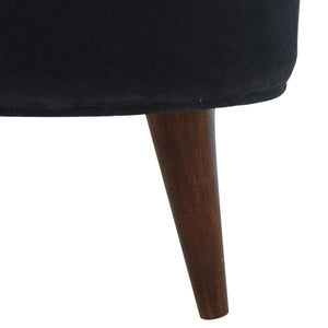 Velvet Nordic Style Footstool